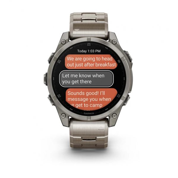 GARMIN FENIX 8 47MM AMOLED SAPPHIRE TITANIUM С VENTED ТИТАНИЕВА КАИШКА  9