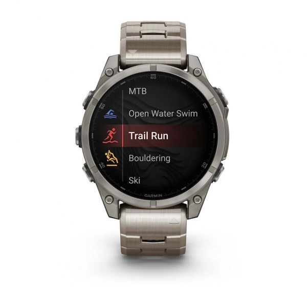 GARMIN FENIX 8 47MM AMOLED SAPPHIRE TITANIUM С VENTED ТИТАНИЕВА КАИШКА  5