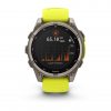 Garmin Fenix 8 47mm Solar Sapphire Titanium с Amp Yellow/Graphite силиконова каишка  1