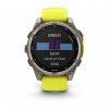 Garmin Fenix 8 47mm Solar Sapphire Titanium с Amp Yellow/Graphite силиконова каишка  3