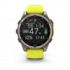 Garmin Fenix 8 47mm Solar Sapphire Titanium с Amp Yellow/Graphite силиконова каишка  6