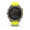 Garmin Fenix 8 47mm Solar Sapphire Titanium с Amp Yellow/Graphite силиконова каишка  8