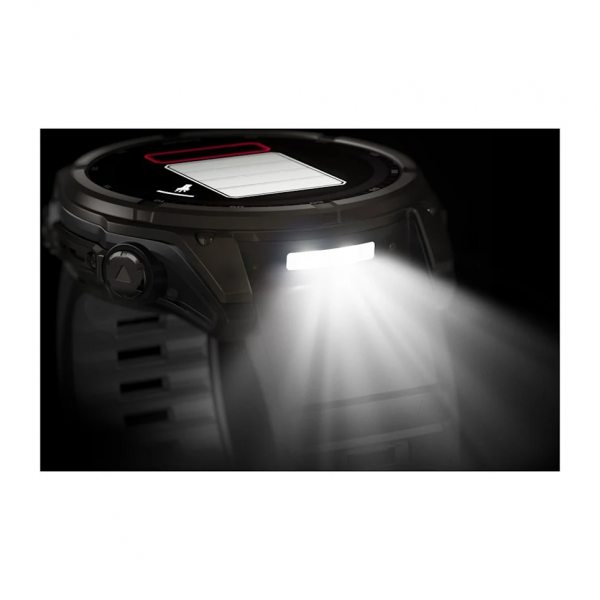 GARMIN FENIX 8 51MM SOLAR SAPPHIRE CARBON GRAY DLC TITANIUM С BLACK/PEBBLE GRAY СИЛИКОНОВА КАИШКА  9