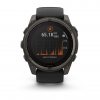 Garmin Fenix 8 51mm Solar Sapphire Carbon Gray DLC Titanium с Black/Pebble Gray силиконова каишка  1