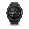 Garmin Fenix 8 51mm Solar Sapphire Carbon Gray DLC Titanium с Black/Pebble Gray силиконова каишка  6
