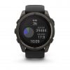 Garmin Fenix 8 51mm Solar Sapphire Carbon Gray DLC Titanium с Black/Pebble Gray силиконова каишка  7