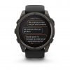 Garmin Fenix 8 51mm Solar Sapphire Carbon Gray DLC Titanium с Black/Pebble Gray силиконова каишка  8