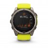 Garmin Fenix 8 51mm Solar Sapphire Titanium с Amp Yellow/Graphite силиконова каишка 1