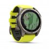 Garmin Fenix 8 51mm Solar Sapphire Titanium с Amp Yellow/Graphite силиконова каишка 2