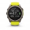 Garmin Fenix 8 51mm Solar Sapphire Titanium с Amp Yellow/Graphite силиконова каишка 6