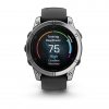Garmin Fenix E 47 мм AMOLED Stainless Steel с Black силиконова каишка  6