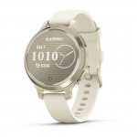 Garmin Lily 2 Active Lunar Gold с Bone силиконова каишка