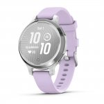 Garmin Lily 2 Active Silver с Purple Jasmine силиконова каишка