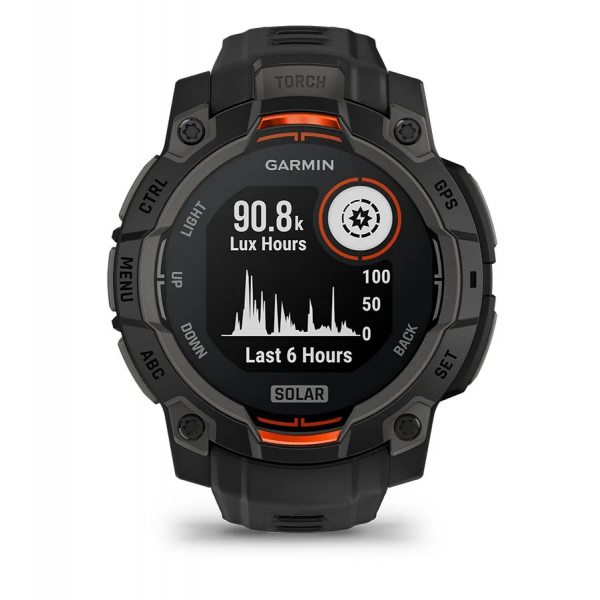 GARMIN INSTINCT 3 SOLAR 45ММ BLACK С BLACK КАИШКА  1