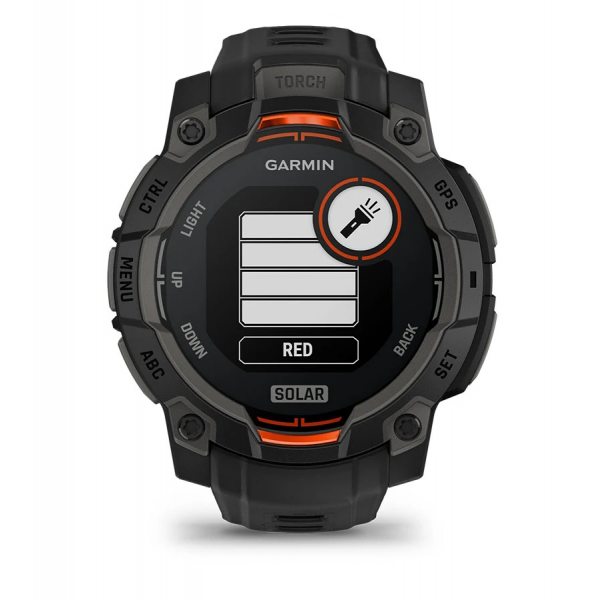 GARMIN INSTINCT 3 SOLAR 45ММ BLACK С BLACK КАИШКА  4