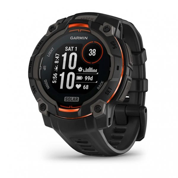 GARMIN INSTINCT 3 SOLAR 45ММ BLACK С BLACK КАИШКА 
