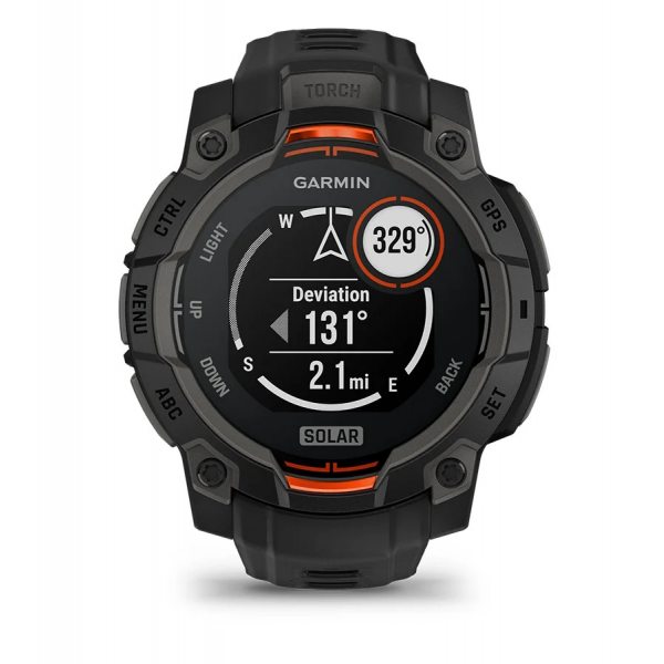 GARMIN INSTINCT 3 SOLAR 45ММ BLACK С BLACK КАИШКА  7