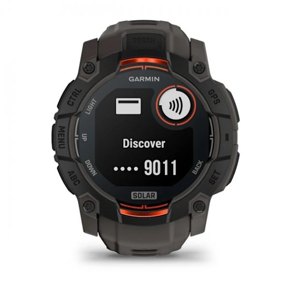 GARMIN INSTINCT 3 SOLAR 50ММ BLACK С CHARCOAL КАИШКА 11