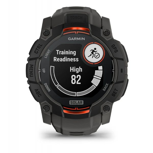 GARMIN INSTINCT 3 SOLAR 50ММ BLACK С CHARCOAL КАИШКА 12