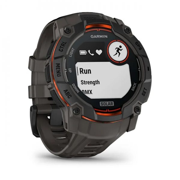 GARMIN INSTINCT 3 SOLAR 50ММ BLACK С CHARCOAL КАИШКА 2