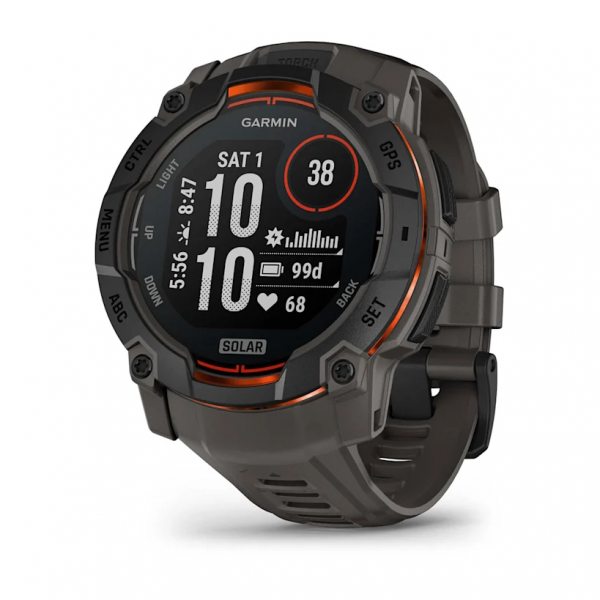 GARMIN INSTINCT 3 SOLAR 50ММ BLACK С CHARCOAL КАИШКА