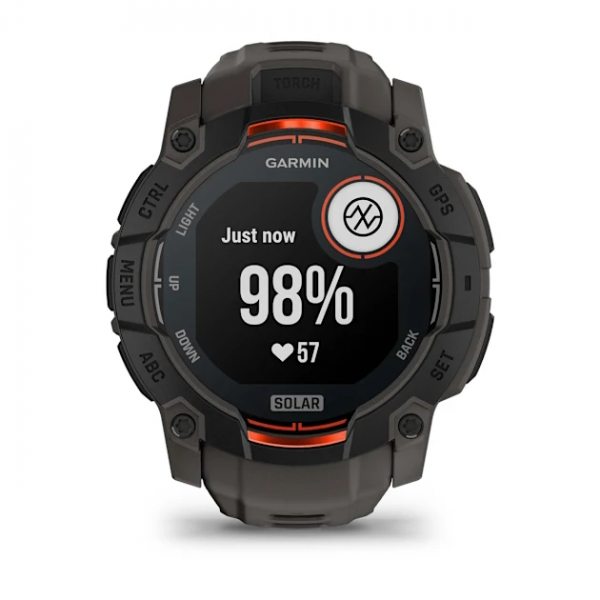 GARMIN INSTINCT 3 SOLAR 50ММ BLACK С CHARCOAL КАИШКА 6