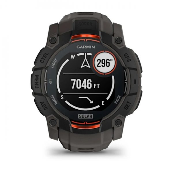 GARMIN INSTINCT 3 SOLAR 50ММ BLACK С CHARCOAL КАИШКА 7