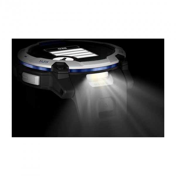 GARMIN INSTINCT 3 SOLAR 50ММ WHITESTONE С BLACK/BOLT BLUE КАИШКА 11