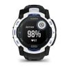 Garmin Instinct 3 Solar 50мм Whitestone с Black/Bolt Blue каишка 5