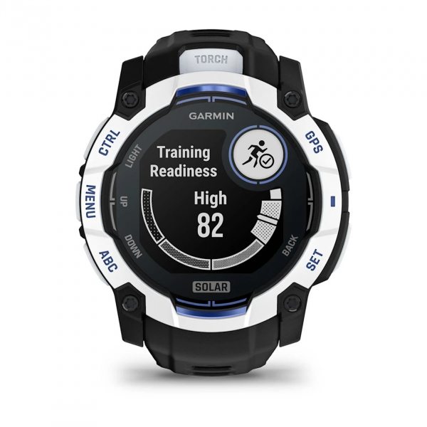 GARMIN INSTINCT 3 SOLAR 50ММ WHITESTONE С BLACK/BOLT BLUE КАИШКА 7