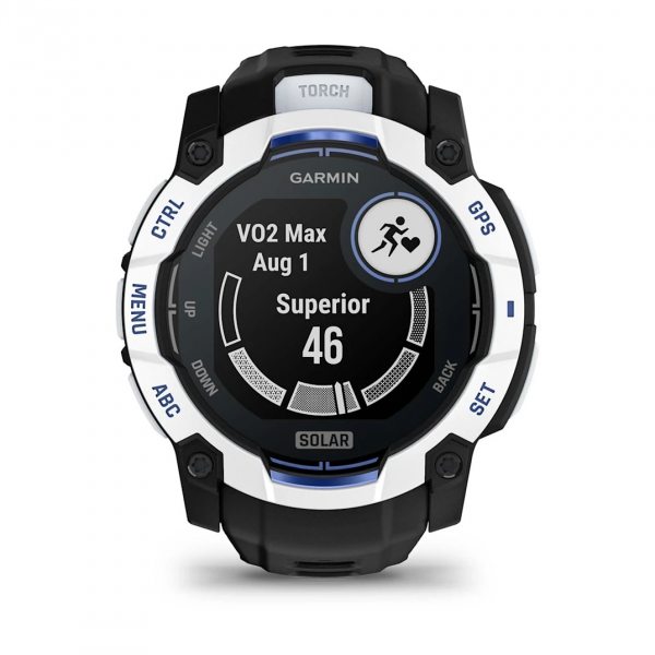 GARMIN INSTINCT 3 SOLAR 50ММ WHITESTONE С BLACK/BOLT BLUE КАИШКА 8