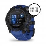 Garmin Instinct 3 AMOLED 45мм Black с Bolt Blue/Black каишка