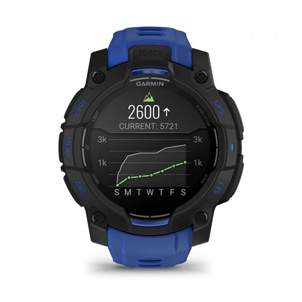 GARMIN INSTINCT 3 AMOLED 45ММ BLACK С BOLT BLUE/BLACK КАИШКА 4