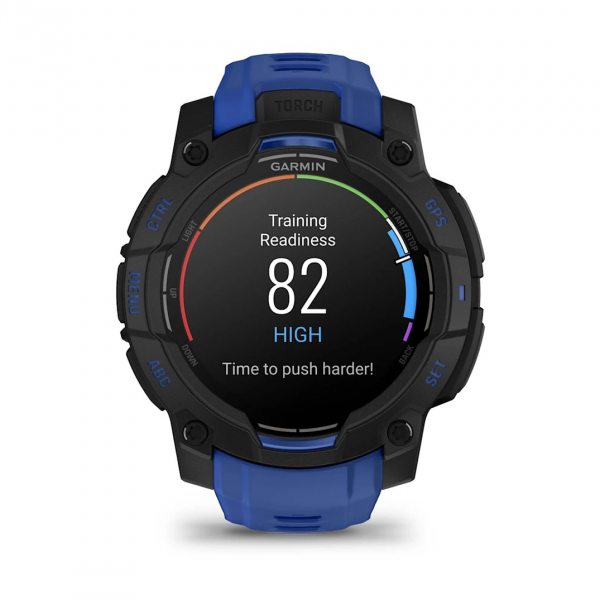 GARMIN INSTINCT 3 AMOLED 45ММ BLACK С BOLT BLUE/BLACK КАИШКА 13