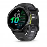 Garmin Forerunner 970 Carbon Grey DLC Titanium с Black корпус и Black/Translucent Whitestone каишка