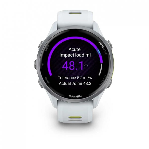 GARMIN FORERUNNER 970 TITANIUM С WHITESTONE КОРПУС И WHITESTONE/TRANSLUCENT AMP YELLOW КАИШКА 3