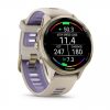 Garmin Forerunner 970 Soft Gold Titanium с French Grey корпус и French Grey/Translucent Indigo каишка 2