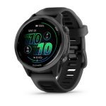 Garmin Forerunner 570 42mm Slate Grey Aluminium с Translucent Black/Black каишка