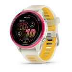 Garmin Forerunner 570 42mm Raspberry Aluminium с Translucent Bone/Mango каишка