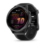 Garmin Forerunner 570 47mm Slate Grey Aluminium с Translucent Black/Black каишка
