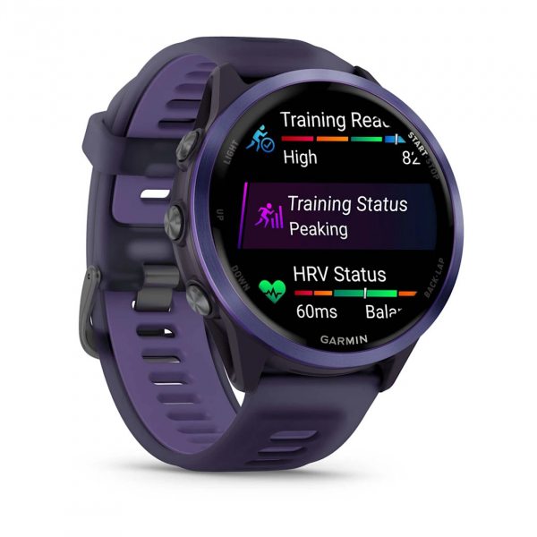 GARMIN FORERUNNER 570 47MM INDIGO ALUMINIUM С TRANSLUCENT IMPERIAL PURPLE/INDIGO КАИШКА 2