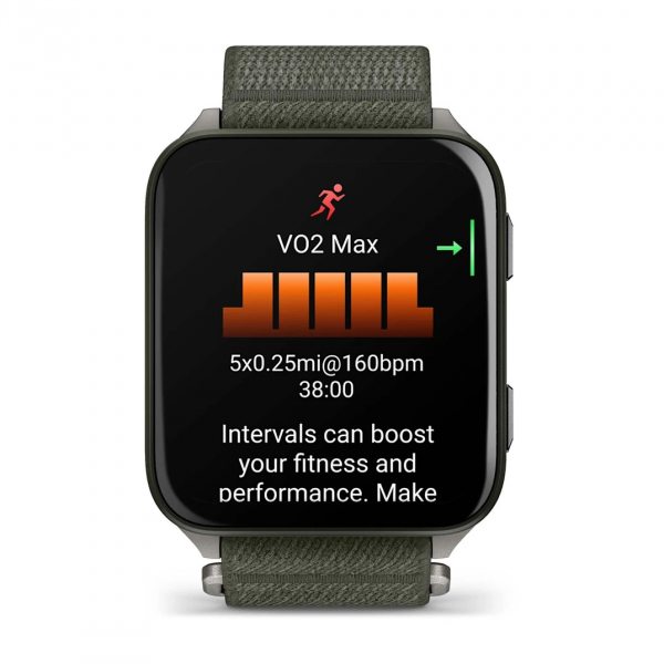 GARMIN VENU X1 MOSS С TITANIUM ЗАДЕН КАПАК И MOSS COMFORTFIT НАЙЛОНОВА КАИШКА 4