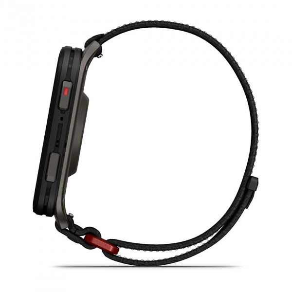 GARMIN VENU X1 BLACK С SLATE ТИТАНИЕВ ЗАДЕН КАПАК И BLACK COMFORTFIT НАЙЛОНОВА КАИШКА 2