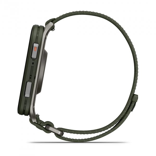 GARMIN VENU X1 MOSS С TITANIUM ЗАДЕН КАПАК И MOSS COMFORTFIT НАЙЛОНОВА КАИШКА 8