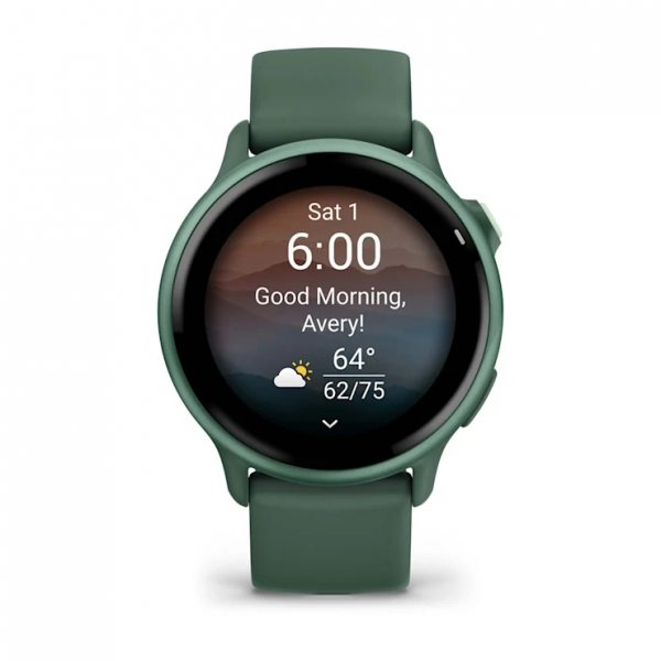 GARMIN VIVOACTIVE 6 METALLIC JASPER GREEN С JASPER GREEN КАИШКА 4