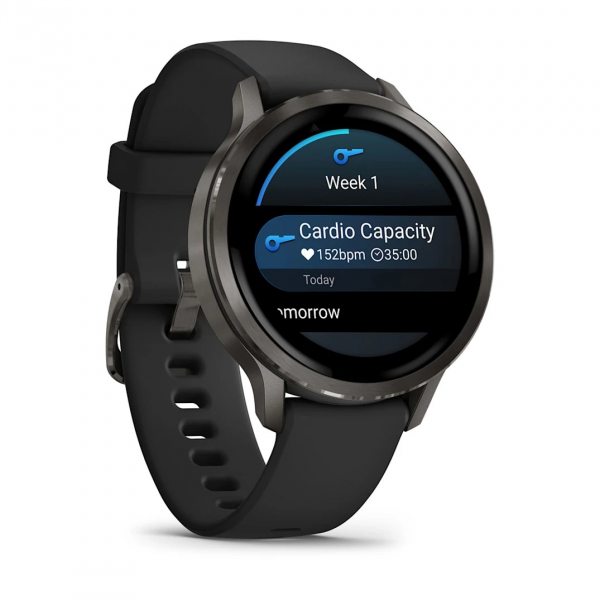 GARMIN VENU 4 41ММ SLATE С BLACK СИЛИКОНОВА КАИШКА 2