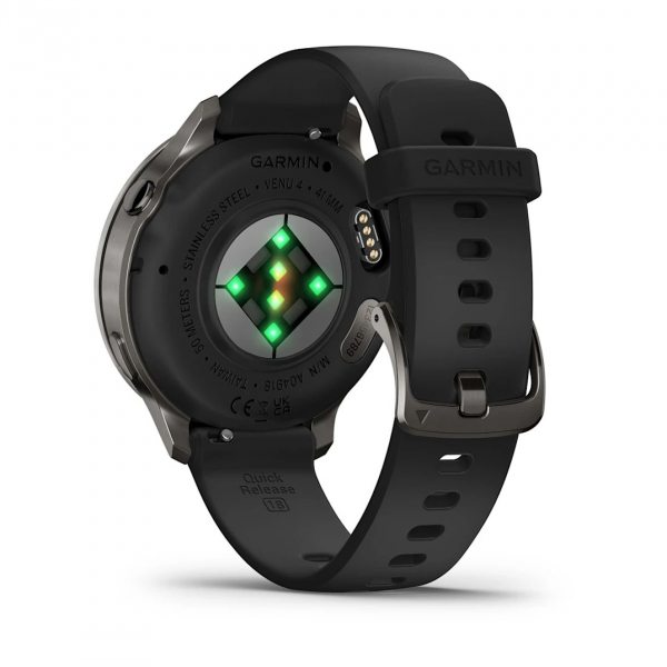 GARMIN VENU 4 41ММ SLATE С BLACK СИЛИКОНОВА КАИШКА 4