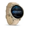 Garmin Venu 4 41мм Lunar Gold с Light Sand кожена каишка 4