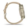Garmin Venu 4 41мм Lunar Gold с Light Sand кожена каишка 3