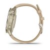 Garmin Venu 4 41мм Lunar Gold с Light Sand кожена каишка 8